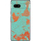 Turquoise and Orange Marble Google Pixel 7a Skin
